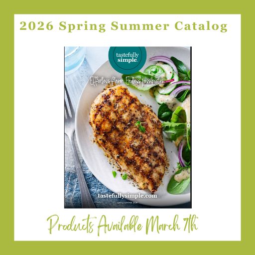 🌿✨ The NEW 2026 Tastefully Simple Spring–Summer Catalog has officially launched! ✨🌿

The products are now live and I’m putting the final touches on my newsletter at TSbyGailJ, but I couldn’t wait to share the news with you!

🍗 The cover features a juicy chicken breast seasoned with Garlic Pepper Seasoning — one of my personal favorites for easy, flavorful meals.

But the real excitement…

🌟 9 NEW products are in the catalog!
✔️ 3 fan favorites are returning
✔️ 2 of them are now permanent additions

🤔 Can you guess which ones made the comeback list?

Tell me in the comments 👇
And let me know which new product you’re most excited to try this spring and summer!

📖 Want to see the new catalog?  Send me a message at TSbyGailJ (see the bottom of the page)

#TastefullySimple
#SpringSummerCatalog
#NewProducts
#EasyMeals
#WeeknightDinner
#FlavorMadeEasy
#HomeCooking
#FoodieFinds
#MealIdeas
#KitchenInspiration
#DirectSales
#ShopSmall
#TSbyGailJ
#CookingMadeSimple
#FoodLovers