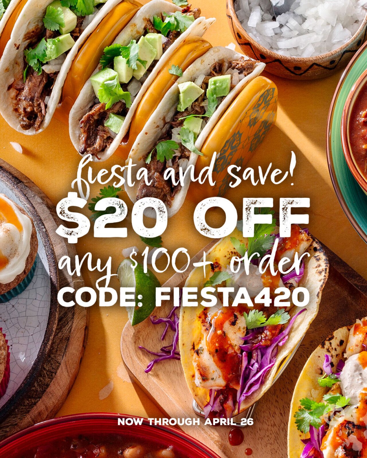 Tastefully Simple is giving you coupon codes for Cinco de Mayo, but these codes are good for teacher gifts,  administrative assistants, Mother's Day or just stocking up!

Use these codes at checkout!
•	$10 off $60 with code FIESTA410
•	$20 off $100 with code FIESTA420

Codes are good April 23–26

Can't find me on the Tastefully Simple Website?  Go to my TSbyGailJ webpage and click on My TS Website or reach out!

# #savemoney #tastefullysimple #tsbygailj  #cincodemayo